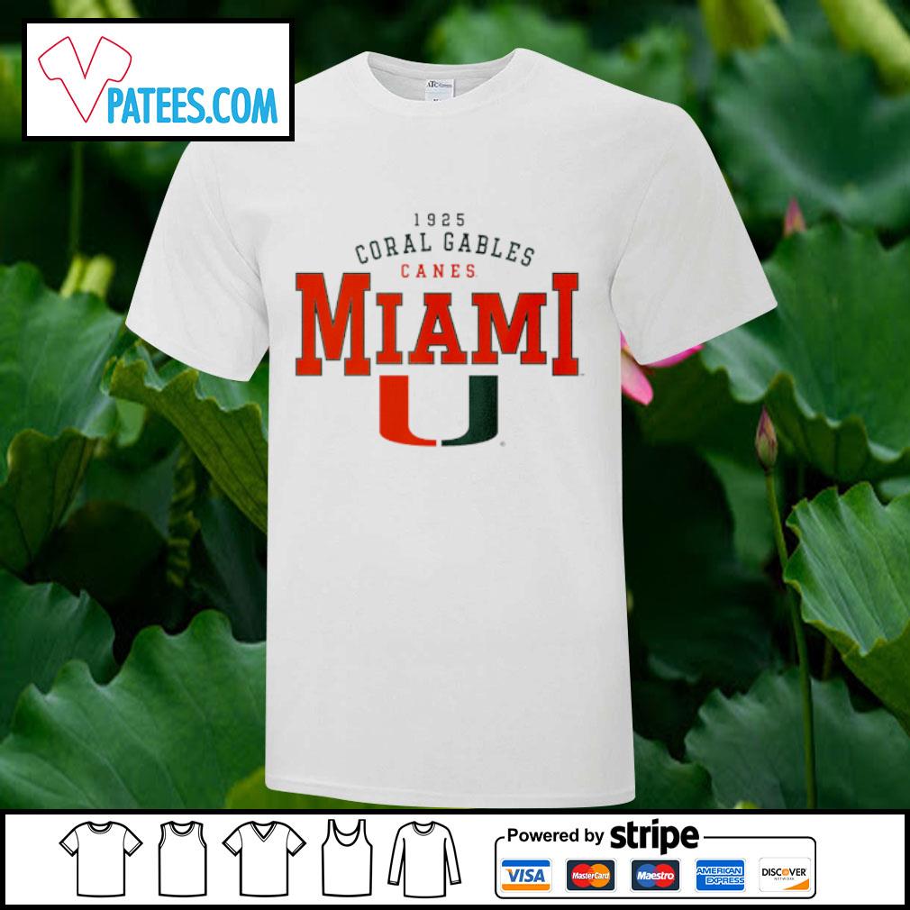 Nice 1925 Coral Gables Canes Miami Hurricanes shirt